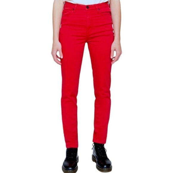 Sandrine Rose By Free People Women's Red Blood Skinny Fit Pants NWT - Picture 1 of 12
